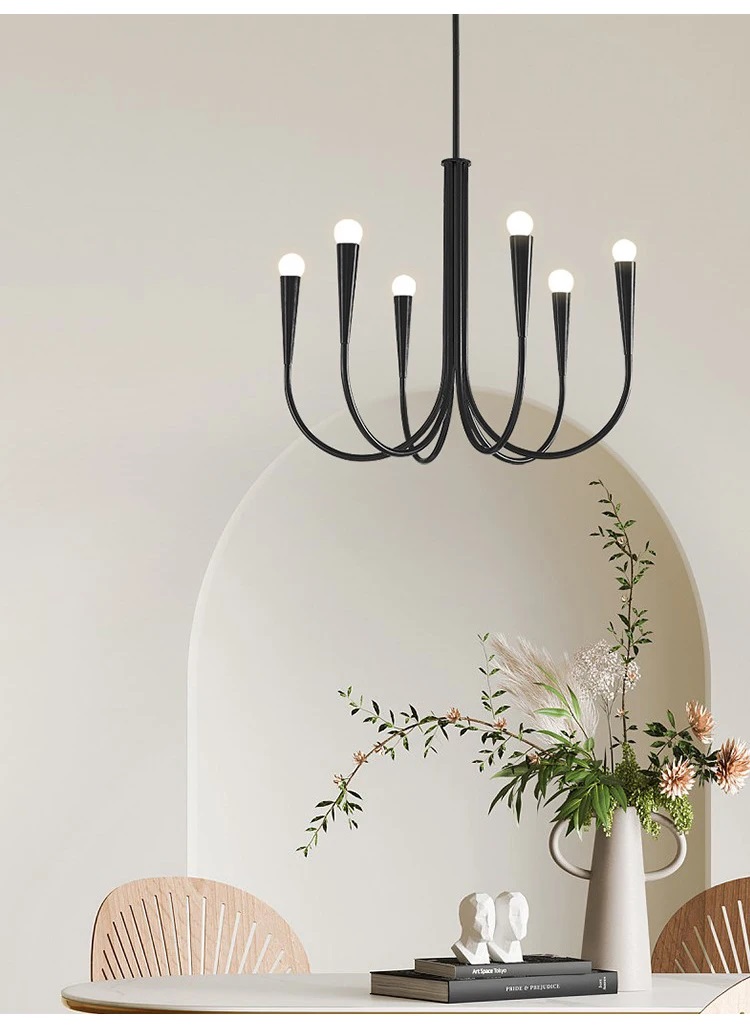 Nowoczesna Skandynawska Lampa Sufitowa Snoob Żyrandol - obrazek 2