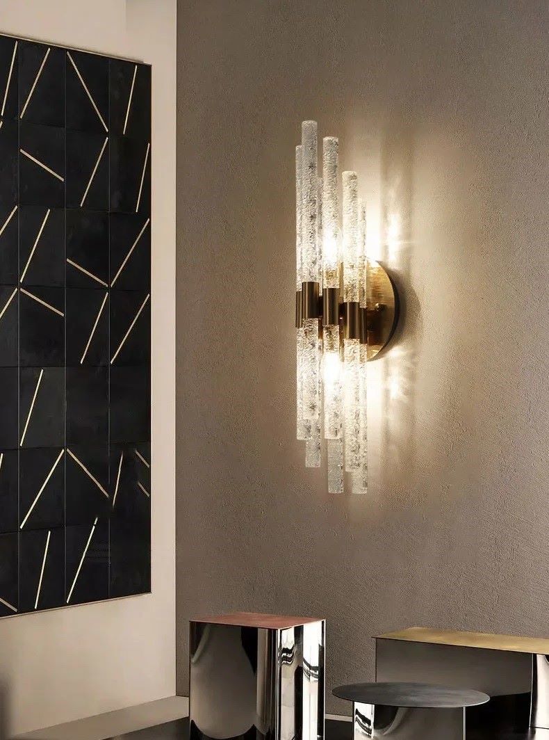 Nowoczesna Kryształowa Lampa Ścienna Mikado Kinkiet Glamour - obrazek 2