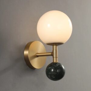 Nowoczesna Lampa Ścienna Dalt Kinkiet Złoty Glamour