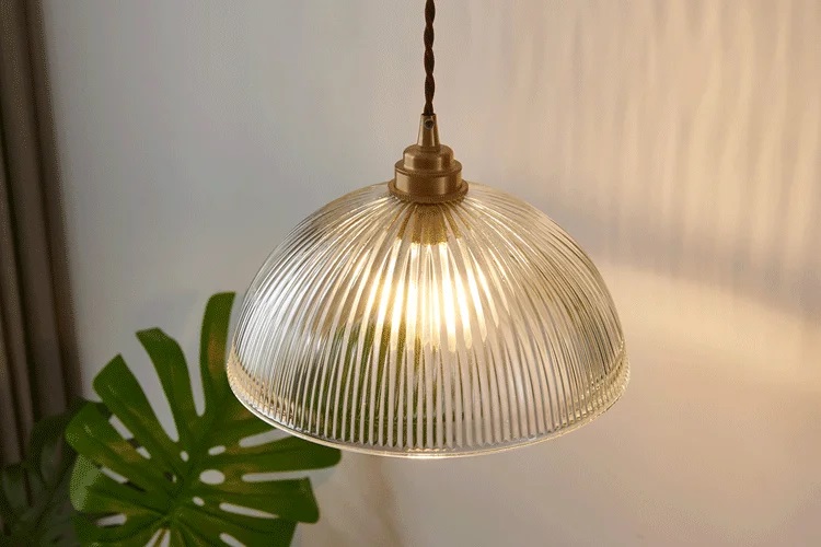 Nowoczesna Skandynawska Lampa Wisząca Szklana Złota - obrazek 2