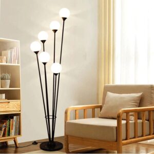 Klasyczna Metalowa Lampa Podłogowa Alfi Marmur