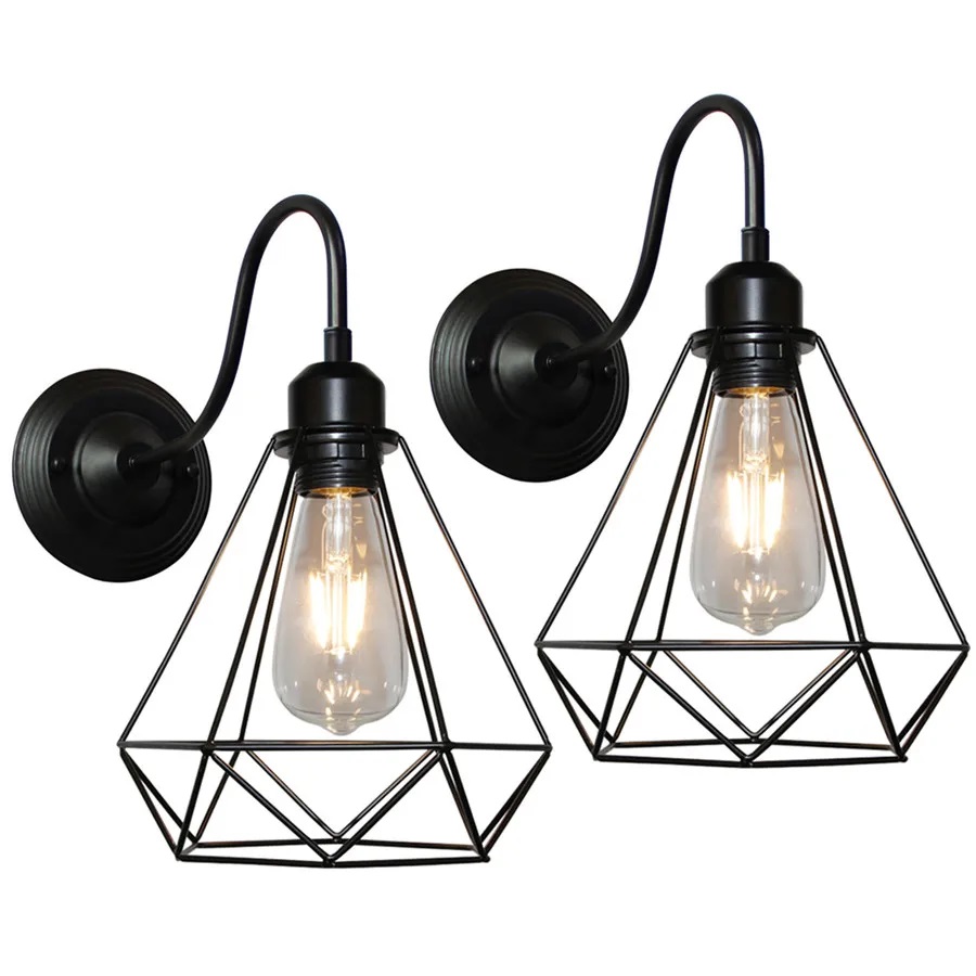 Nowoczesna Skandynawska Lampa Ścienna Byron Diament Kinkiet Loft - obrazek 2