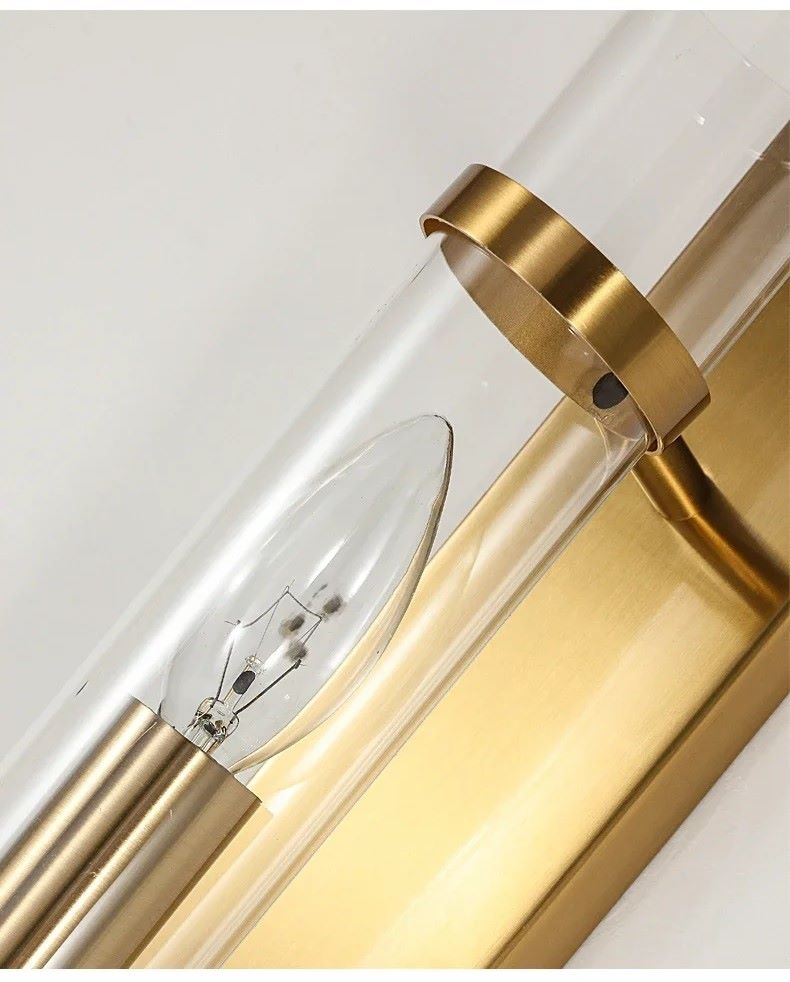 Eklektyczna Metalowa Lampa Ścienna Lorenzo Kinkiet Złoty - obrazek 5