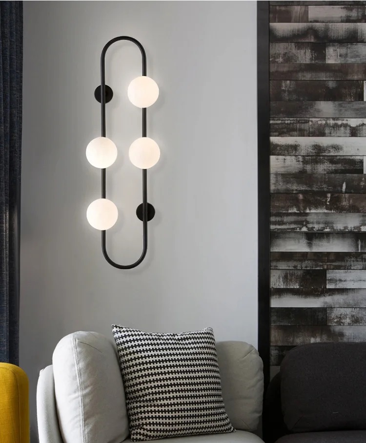 Nowoczesna Lampa Ścienna Yango Kinkiet Szklane Kule