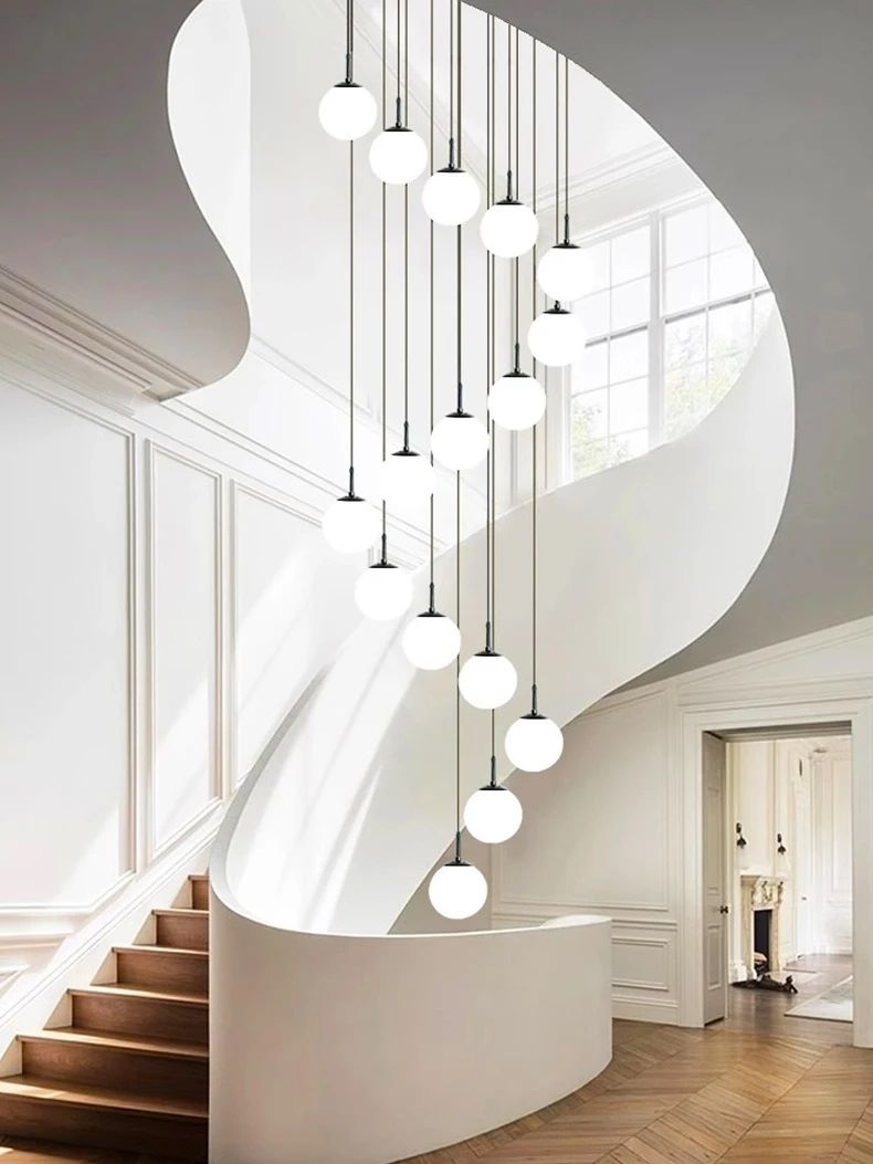 Nowoczesna Sufitowa Szklana Lampa Wisząca Tulia - obrazek 2