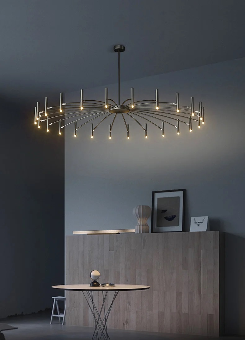 Nowoczesna Lampa Sufitowa Modernism Żyrandol Nordycki 130 cm - obrazek 3