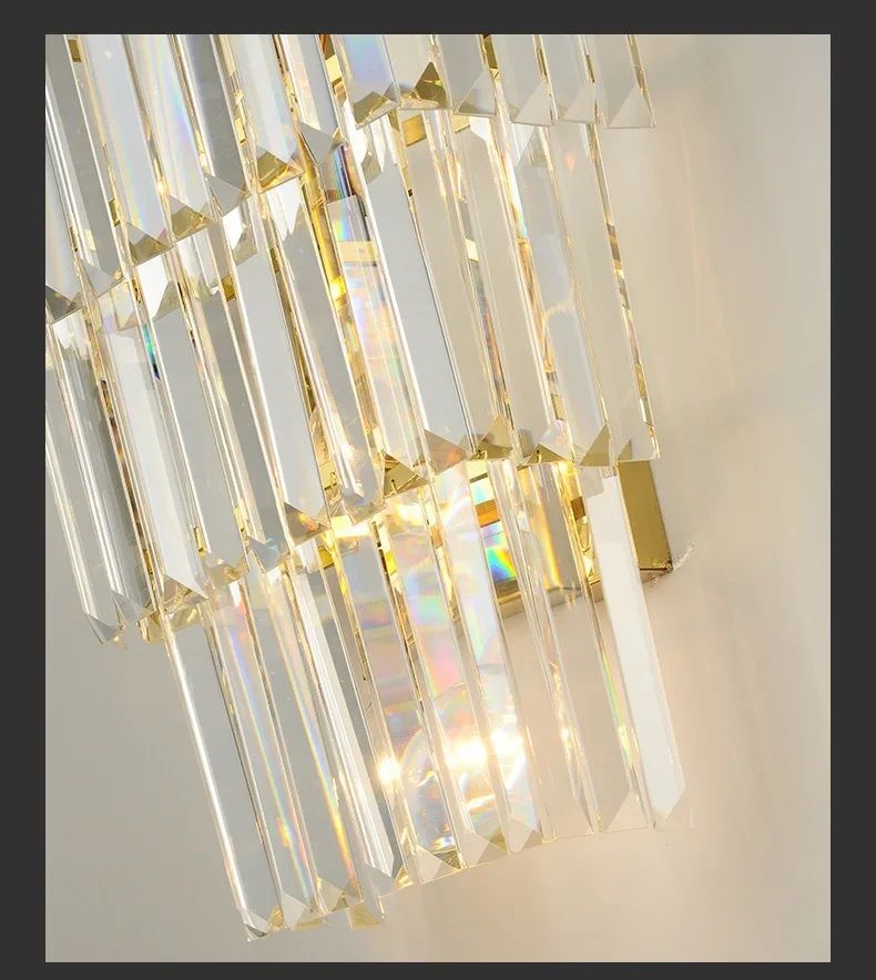 Nowoczesna Kryształowa Lampa Ścienna Lester Kinkiet Glamour - obrazek 16