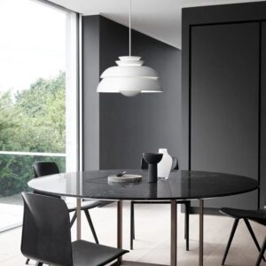 Nowoczesna Metalowa Lampa Wisząca Concert Biała