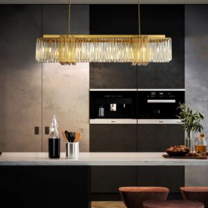 Nowoczesna Kryształowa Lampa Wisząca Imperial Żyrandol Glamour Złoty