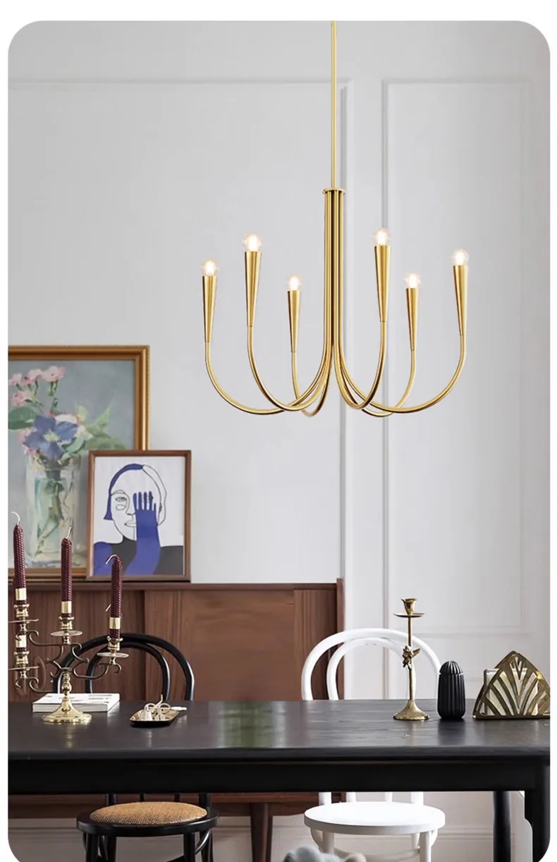 Nowoczesna Skandynawska Lampa Sufitowa Snoob Żyrandol - obrazek 5