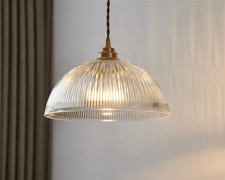 Nowoczesna Skandynawska Lampa Wisząca Szklana Złota - obrazek 3