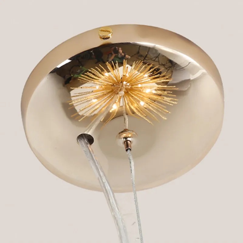 Nowoczesna Metalowa Lampa Wisząca Vivaldo Złota - obrazek 18