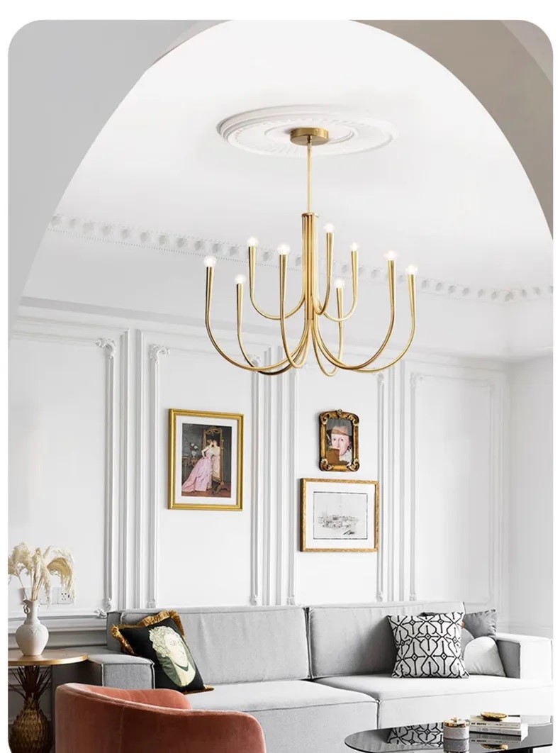 Nowoczesna Skandynawska Lampa Sufitowa Snoob Żyrandol - obrazek 6