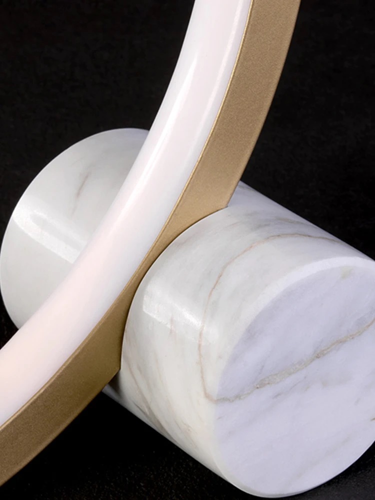 Nowoczesna Lampa Stołowa Ring Butterfly LED Glamour Motyl - obrazek 6