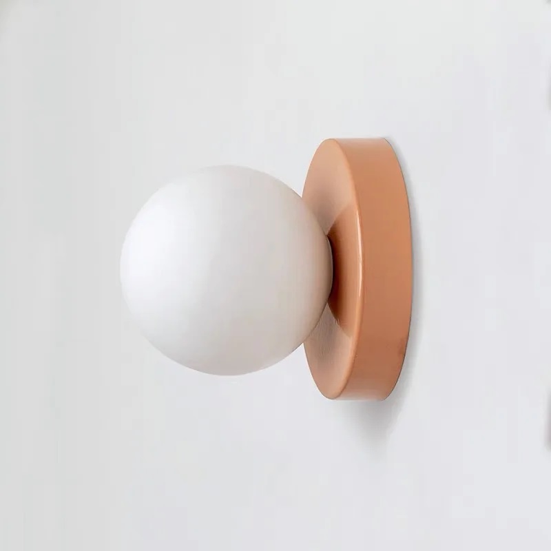 Nowoczesna Metalowa Lampa Ścienna Macarons Kinkiet Kula - obrazek 4