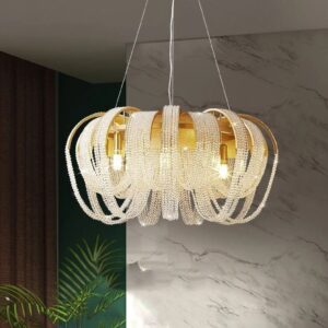 Nowoczesna Kryształowa Lampa Wisząca Ambrella Żyrandol Glamour