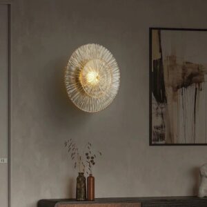 Nowoczesna Lampa Ścienna Kalimantan Kinkiet Złoty Glamour