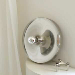 Nowoczesna Skandynawska Lampa Ścienna Disk Kinkiet Metalowy