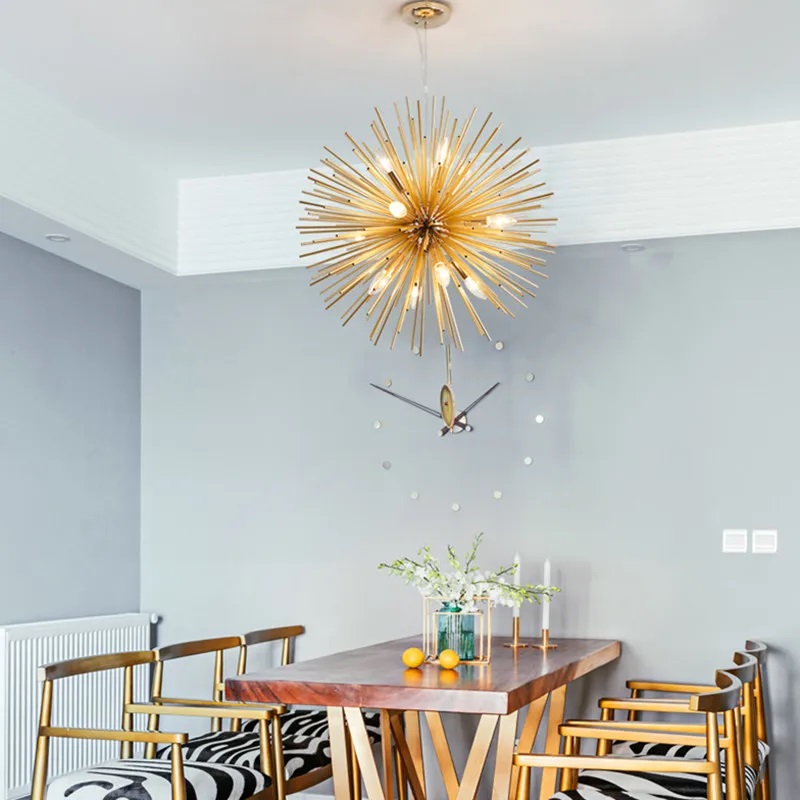 Nowoczesna Metalowa Lampa Wisząca Vivaldo Złota - obrazek 3