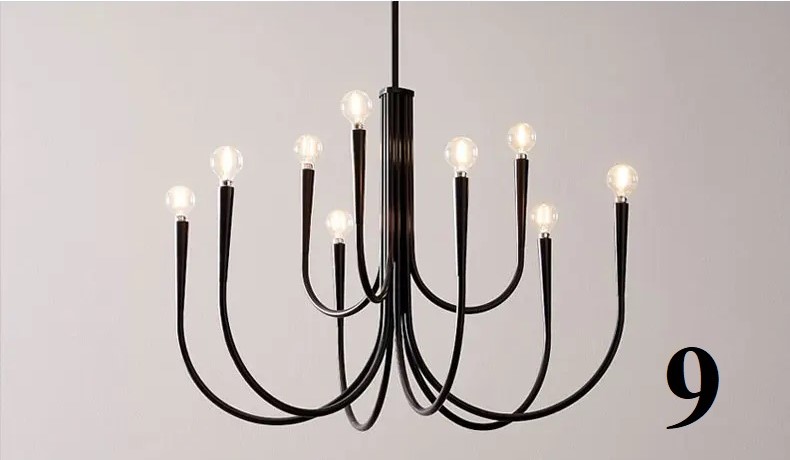 Nowoczesna Skandynawska Lampa Sufitowa Snoob Żyrandol - obrazek 13