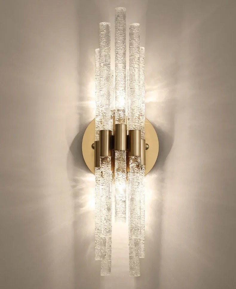Nowoczesna Kryształowa Lampa Ścienna Mikado Kinkiet Glamour - obrazek 3