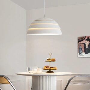 Nowoczesna Metalowa Lampa Wisząca Cupolone Biała