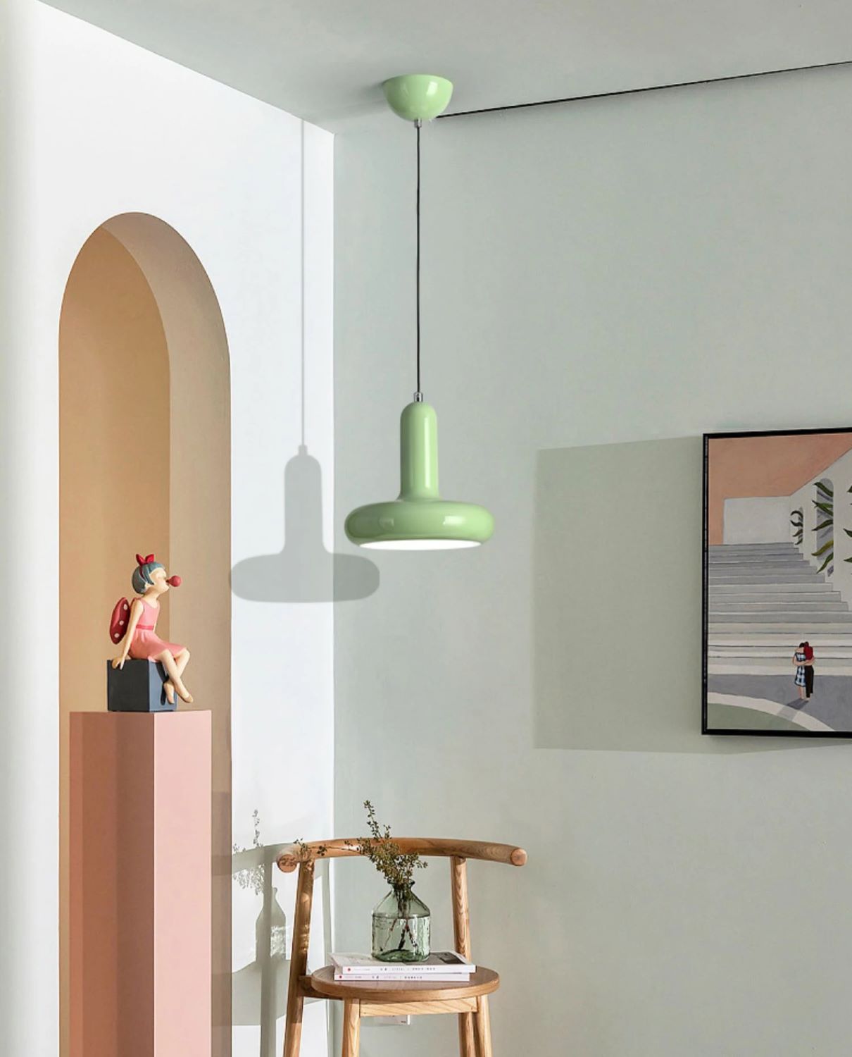 Nowoczesna Metalowa Lampa Wisząca Optima Mini Retro - obrazek 2