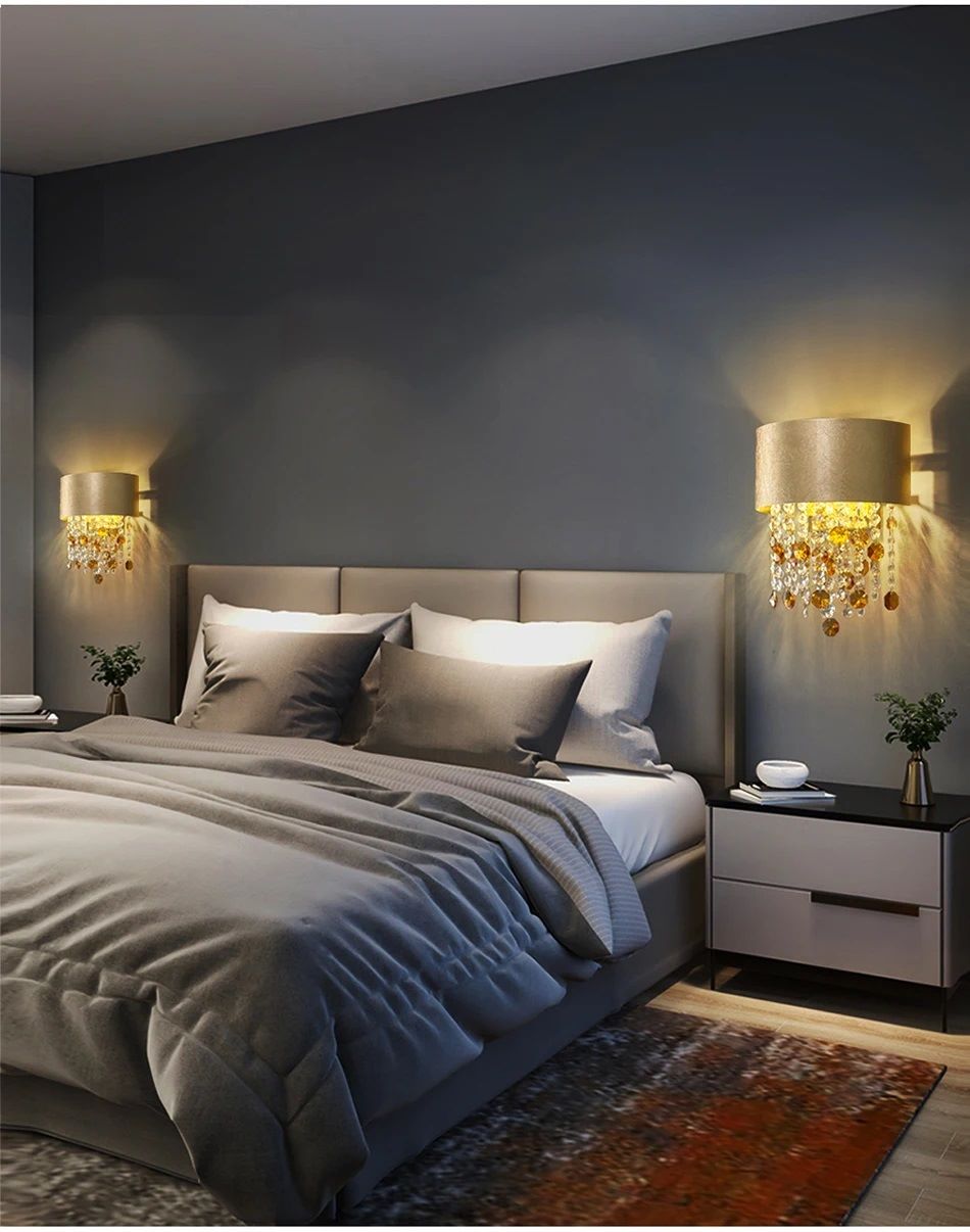 Nowoczesna Kryształowa Lampa Ścienna Masiero Ola Kinkiet Glamour - obrazek 3