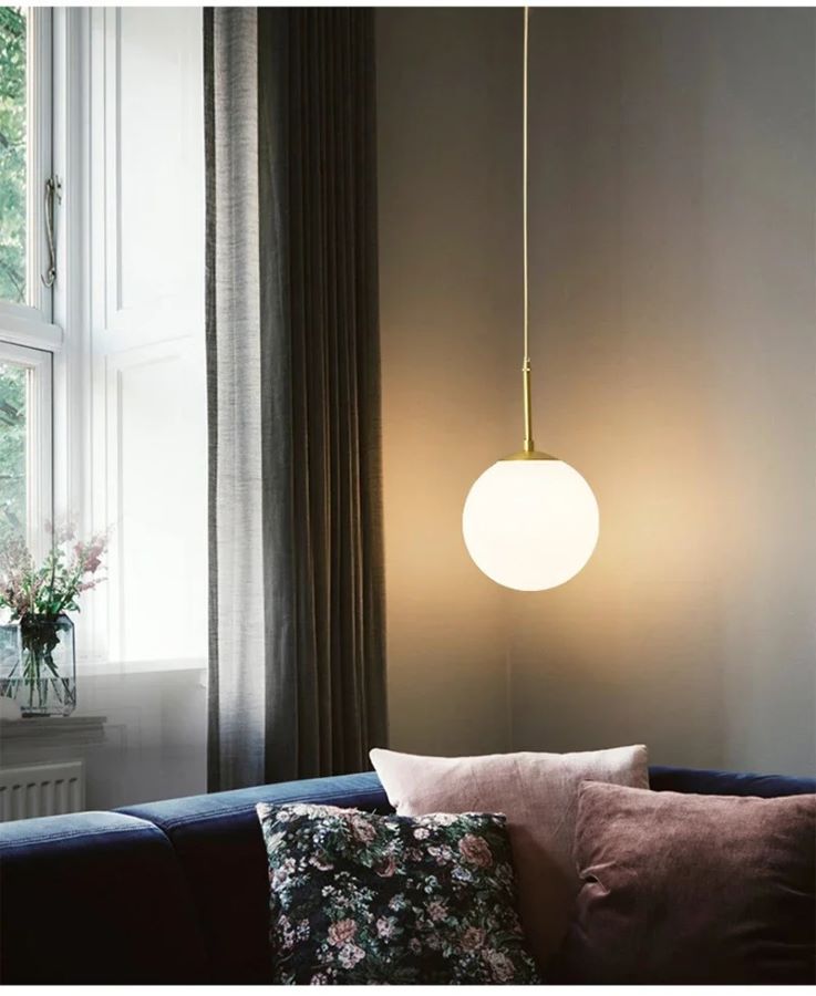 Nowoczesna Szklana Lampa Wisząca Camina Kule - obrazek 2