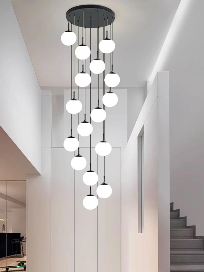 Nowoczesna Sufitowa Szklana Lampa Wisząca Tulia