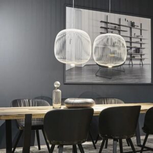 Nowoczesna Metalowa Lampa Wisząca Spokes LED