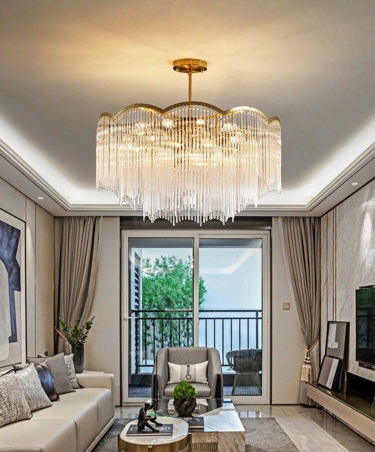 Nowoczesna Lampa Sufitowa Filago Żyrandol Glamour