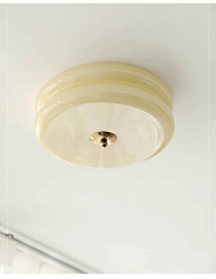 Eklektyczna Szklana Lampa Sufitowa Button Plafon - obrazek 4