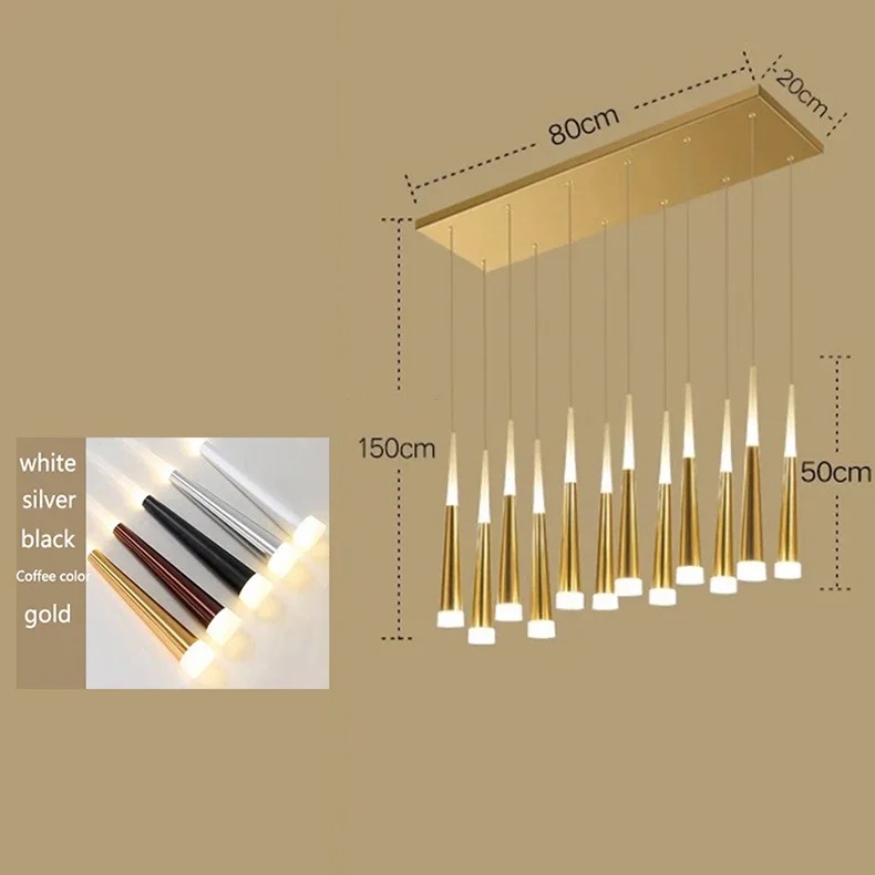 Nowoczesna Lampa Wisząca Sople Żyrandol Glamour - obrazek 9