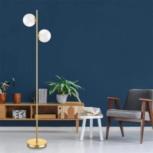 Klasyczna Metalowa Lampa Podłogowa Dorado Złota