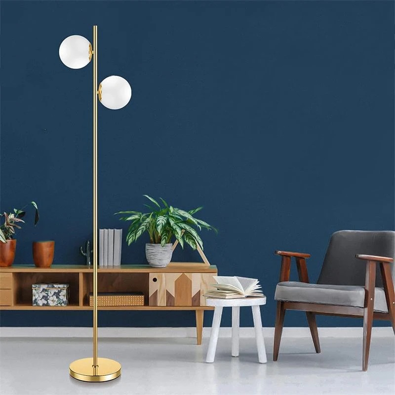 Klasyczna Metalowa Lampa Podłogowa Dorado Złota