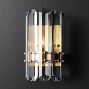 Nowoczesna Lampa Ścienna Bonnington Kinkiet Złoty Glamour