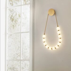 Nowoczesna Lampa Ścienna Moti Kinkiet Kule Glamour