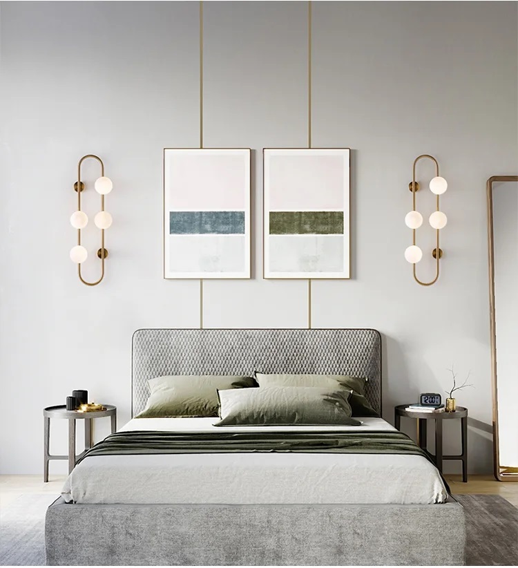 Nowoczesna Lampa Ścienna Yango Kinkiet Szklane Kule - obrazek 3