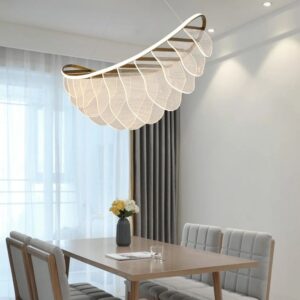 Modernistyczna Lampa Wisząca Almendra Akrylowa