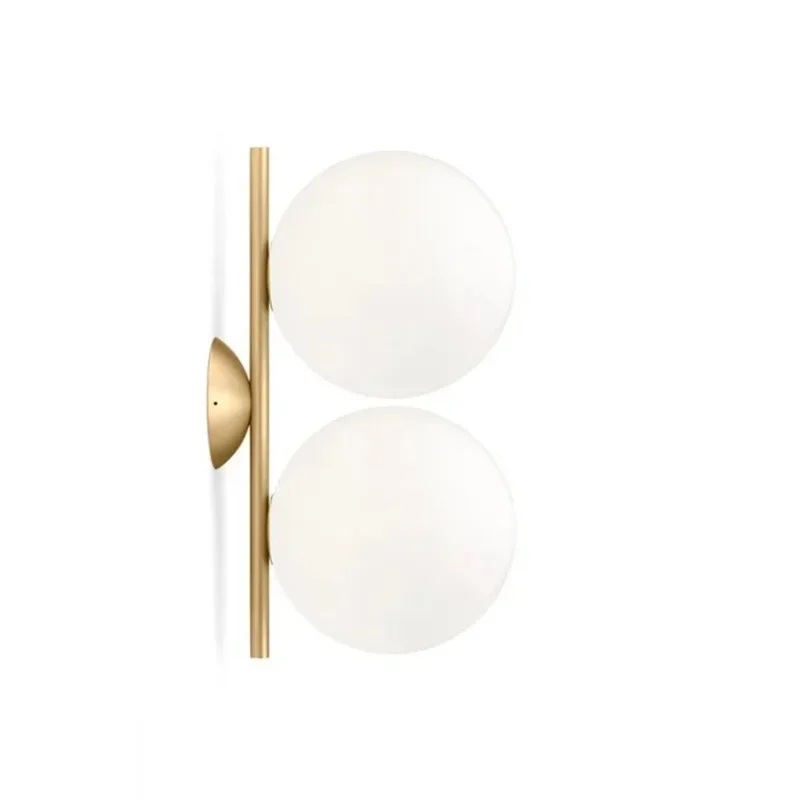 Nowoczesna Szklana Lampa Ścienna IC Double Kinkiet - obrazek 2