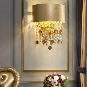 Nowoczesna Kryształowa Lampa Ścienna Masiero Ola Kinkiet Glamour