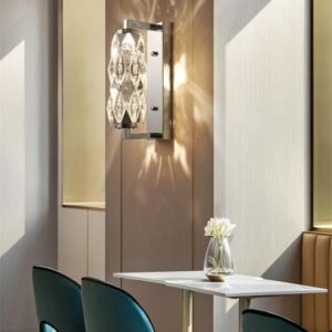 Nowoczesna Lampa Ścienna Bijou Kinkiet Chrom Glamour