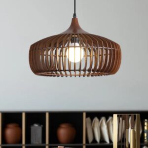 Rustykalna Drewniana Lampa Wisząca Kalahari Boho 55cm