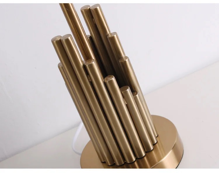 Nowoczesna Lampa Stołowa Solana Złota - obrazek 5