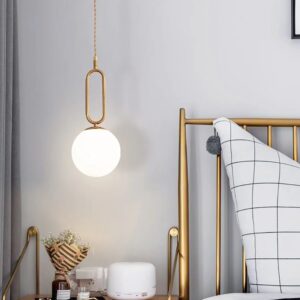 Nowoczesna Lampa Wisząca Aurelia Kula Świetlna Złota