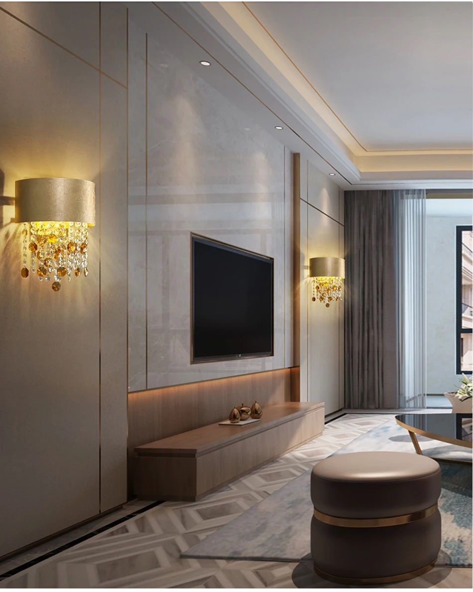 Nowoczesna Kryształowa Lampa Ścienna Masiero Ola Kinkiet Glamour - obrazek 4