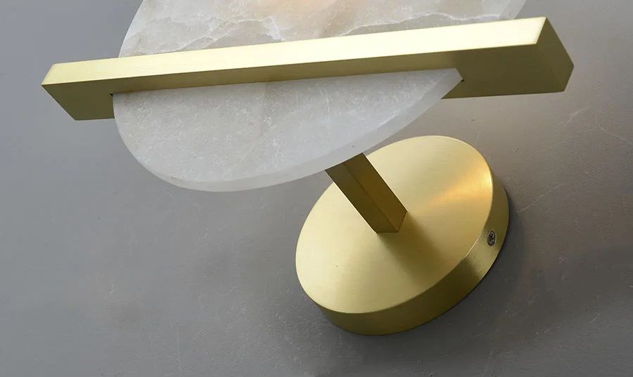 Nowoczesna Marmurowa Okrągła Lampa Ścienna Marmo Kinkiet - obrazek 5