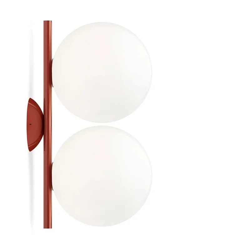 Nowoczesna Szklana Lampa Ścienna IC Double Kinkiet - obrazek 3