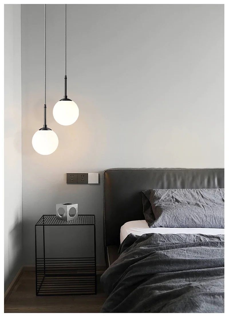 Nowoczesna Szklana Lampa Wisząca Camina Kule - obrazek 4